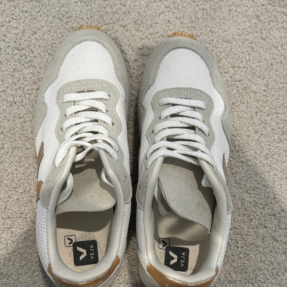Veja women’s SDU size 40 (US 9) alveomesh white/platine sneakers - Picture 5 of 7